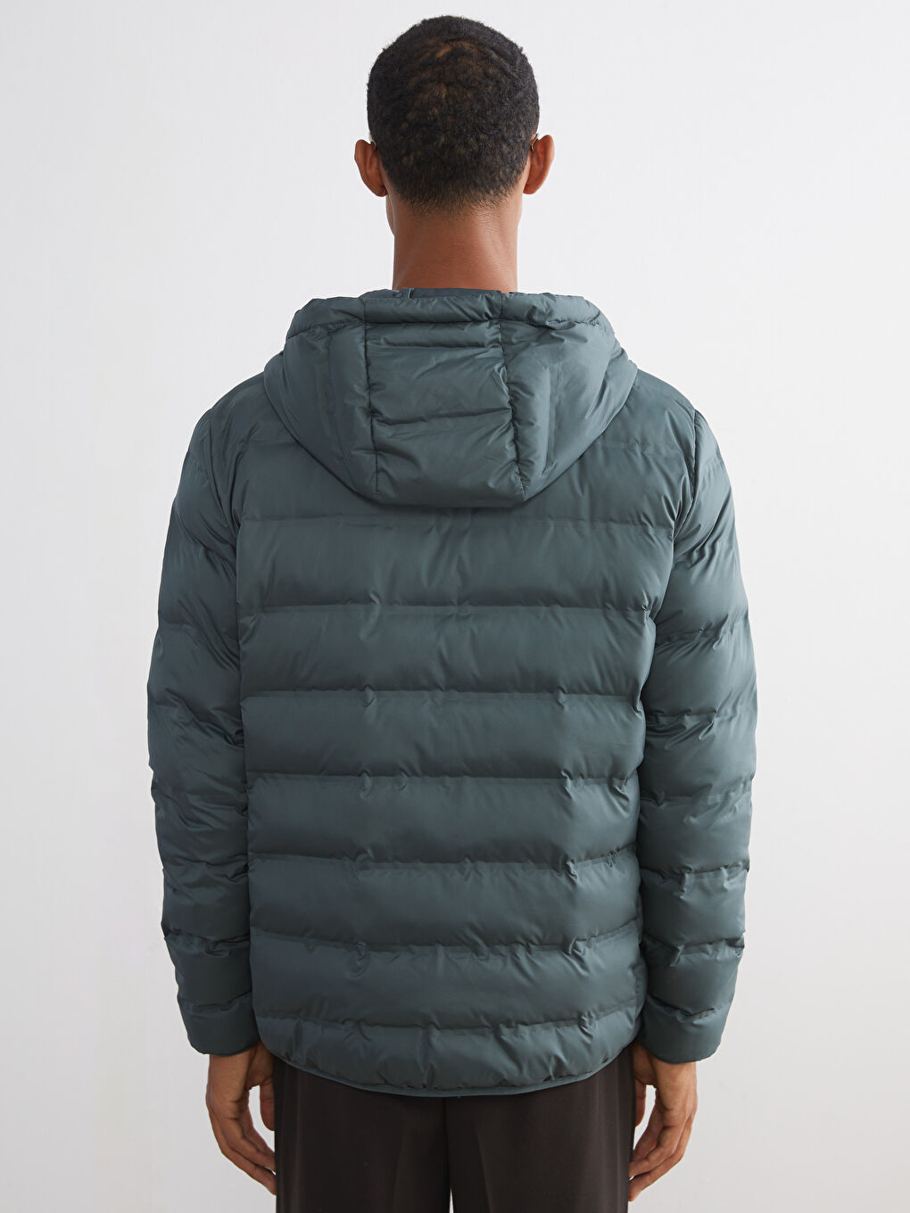 Standard Fit Hooded Men's Puffer Coat-4