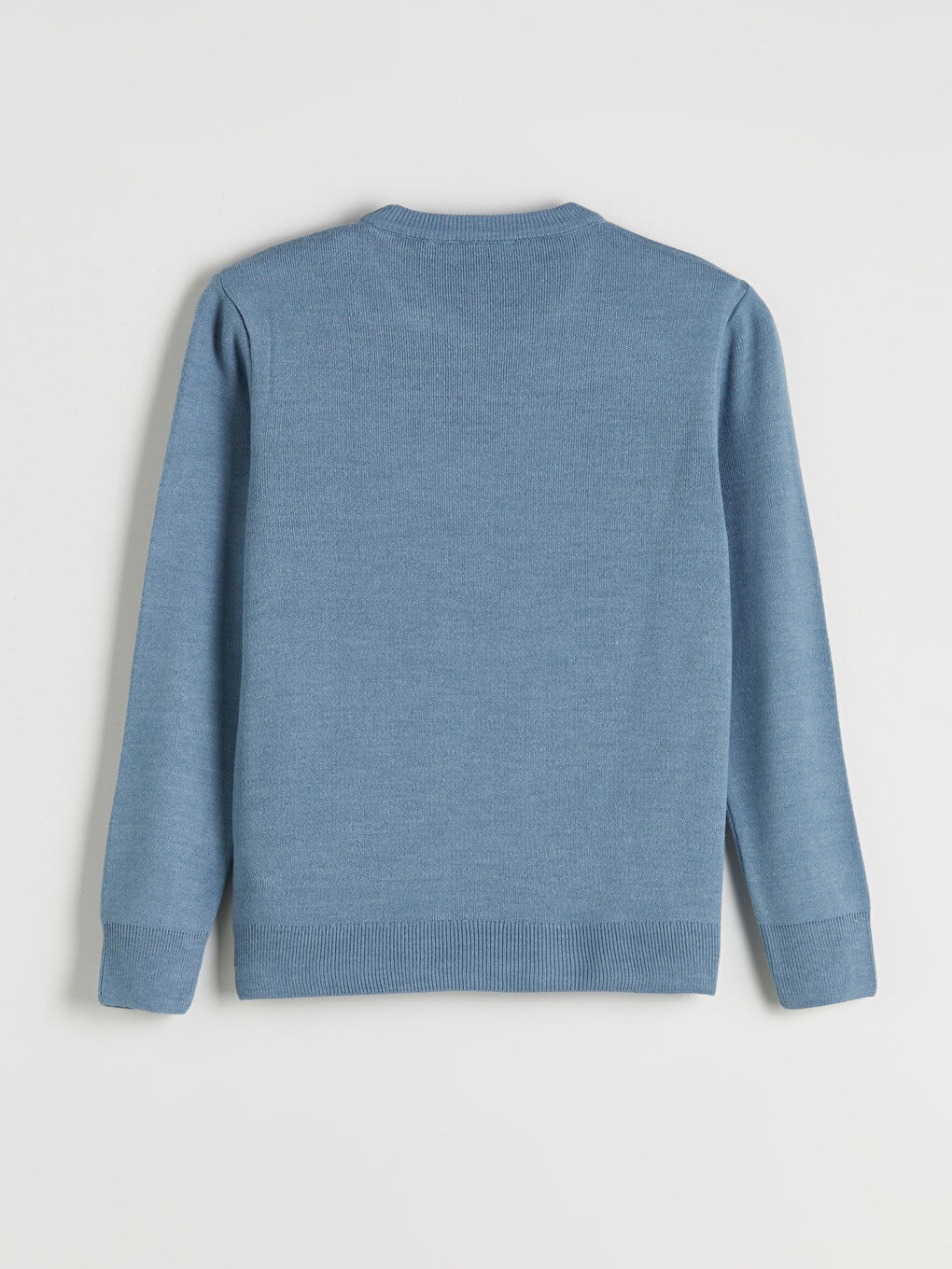 Mavi Bisiklet Yaka Erkek Triko Kazak-5