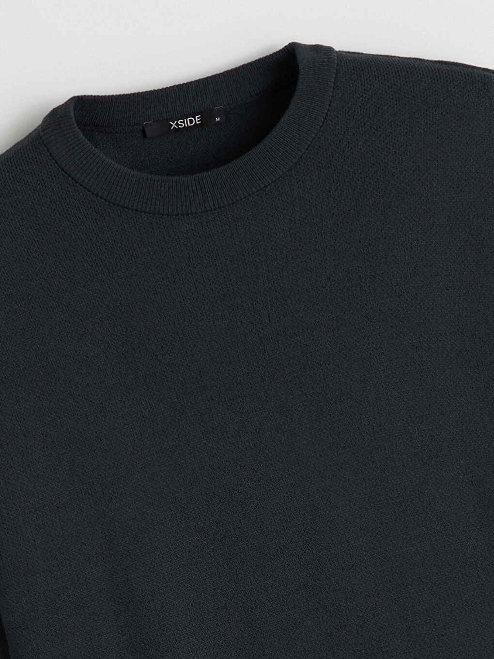 Petrol Bisiklet Yaka Erkek Triko Kazak-5