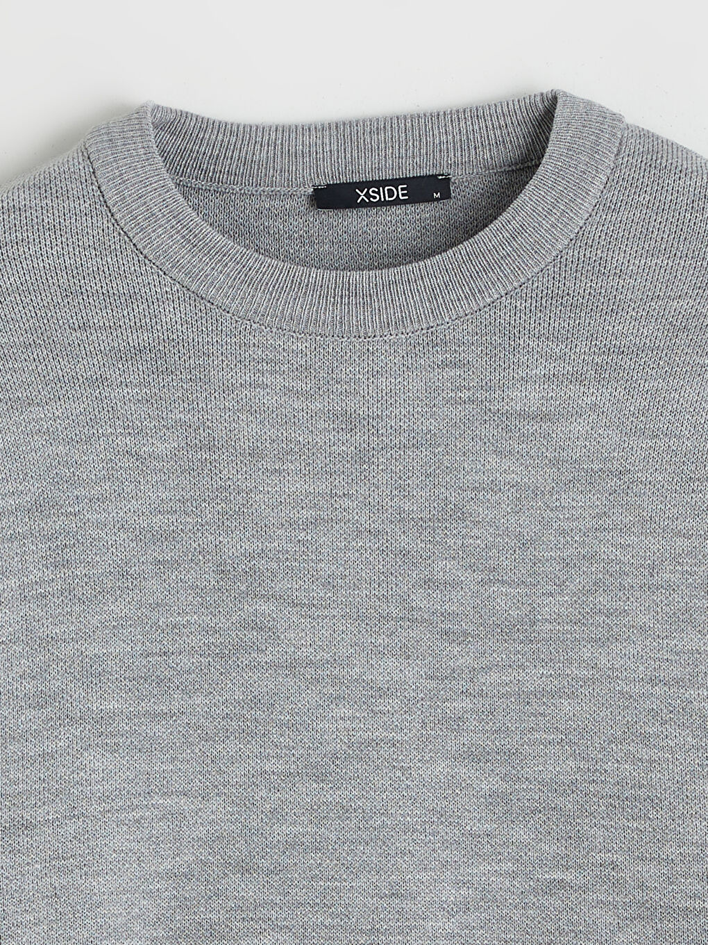 Crew Neck Long Sleeve Men's Tricot Sweater-5