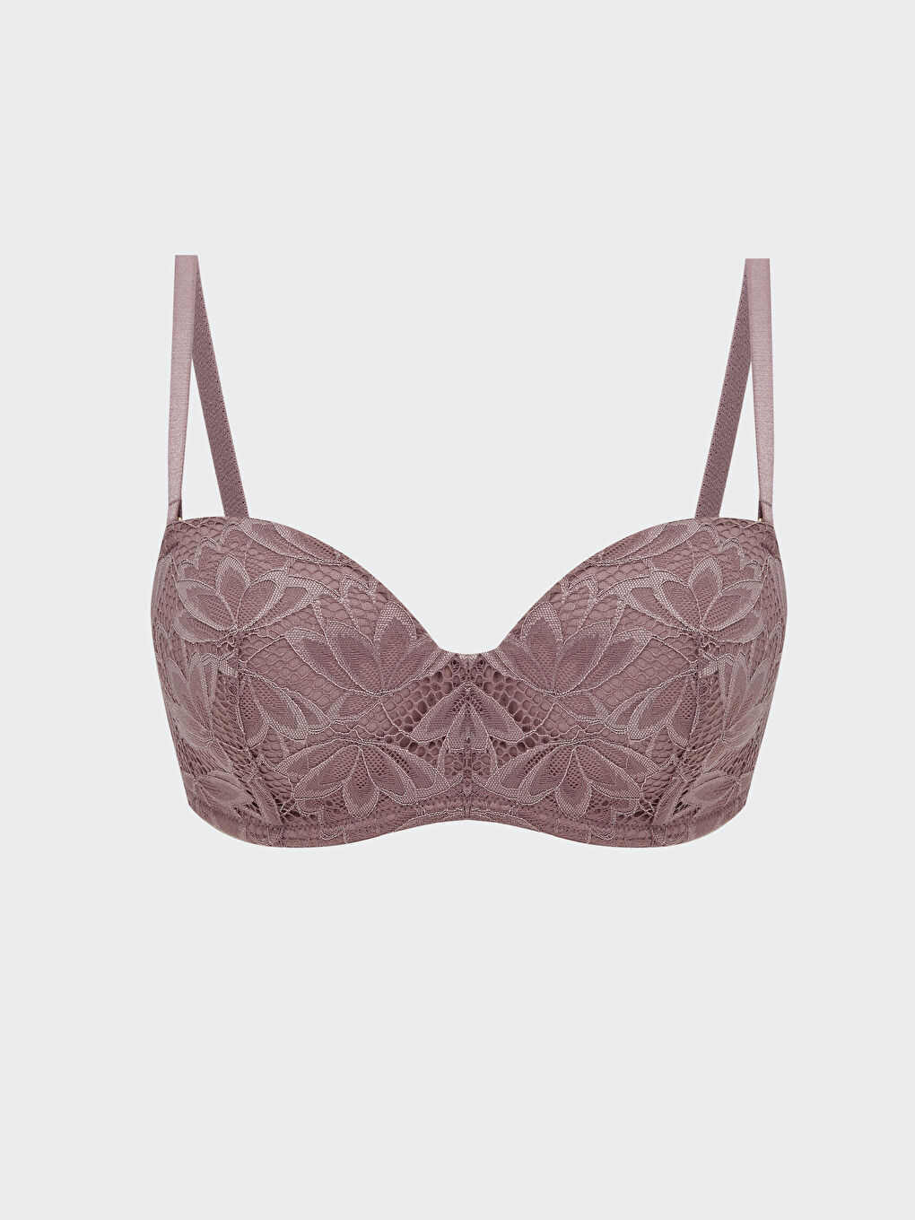 Бюстгальтер Без Наполнителя Кружевной Без Бретелек На Косточках