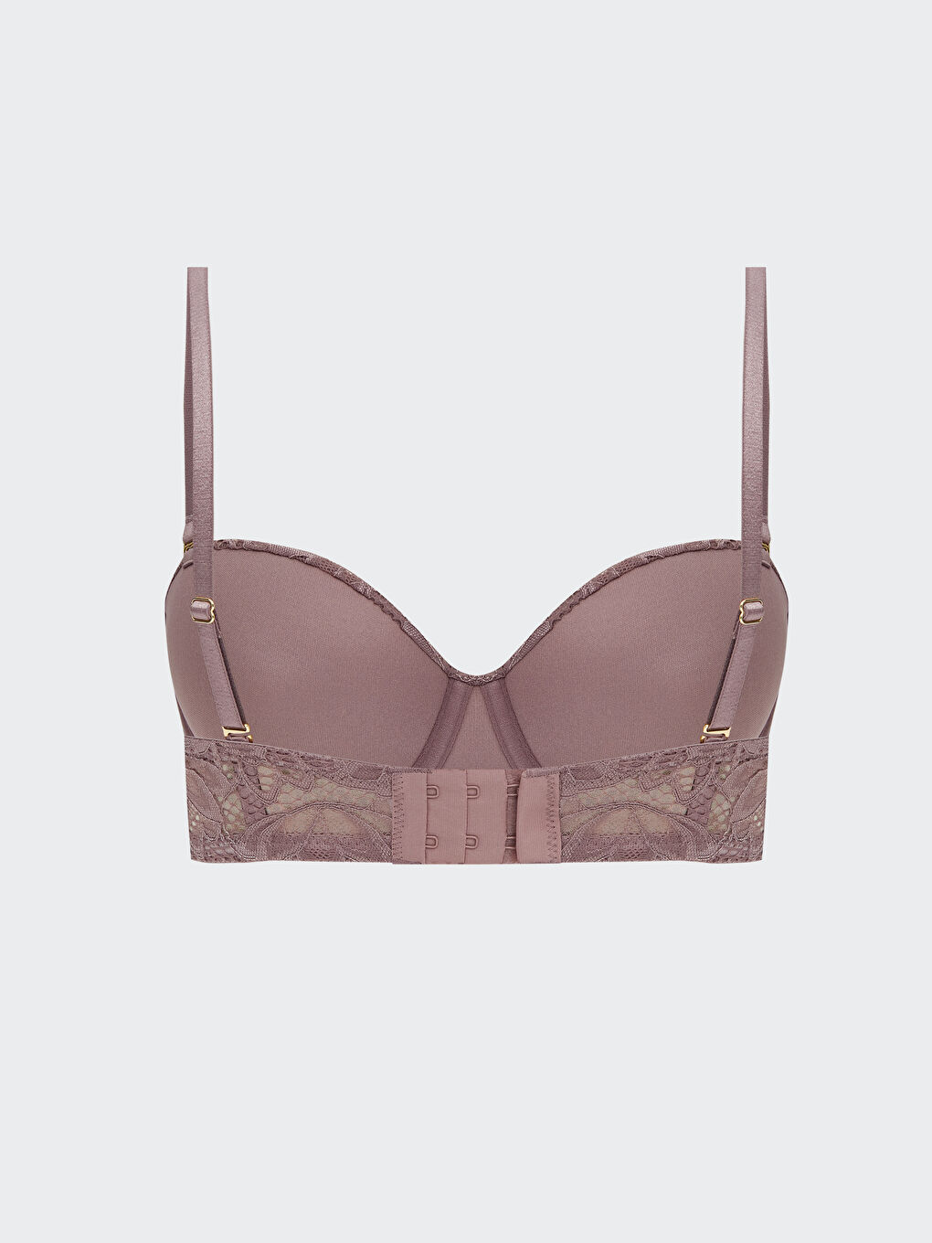 Бюстгальтер Без Наполнителя Кружевной Без Бретелек На Косточках-1