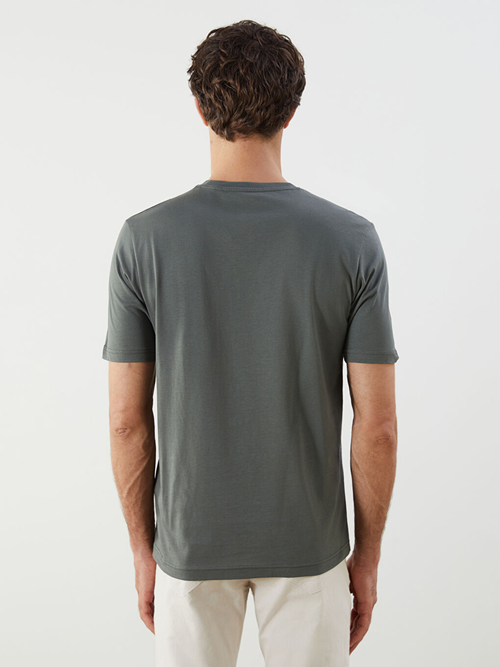 LCWAIKIKI Classic Crew Neck Printed Jersey Men's T-Shirt -W53371Z8-VWQ