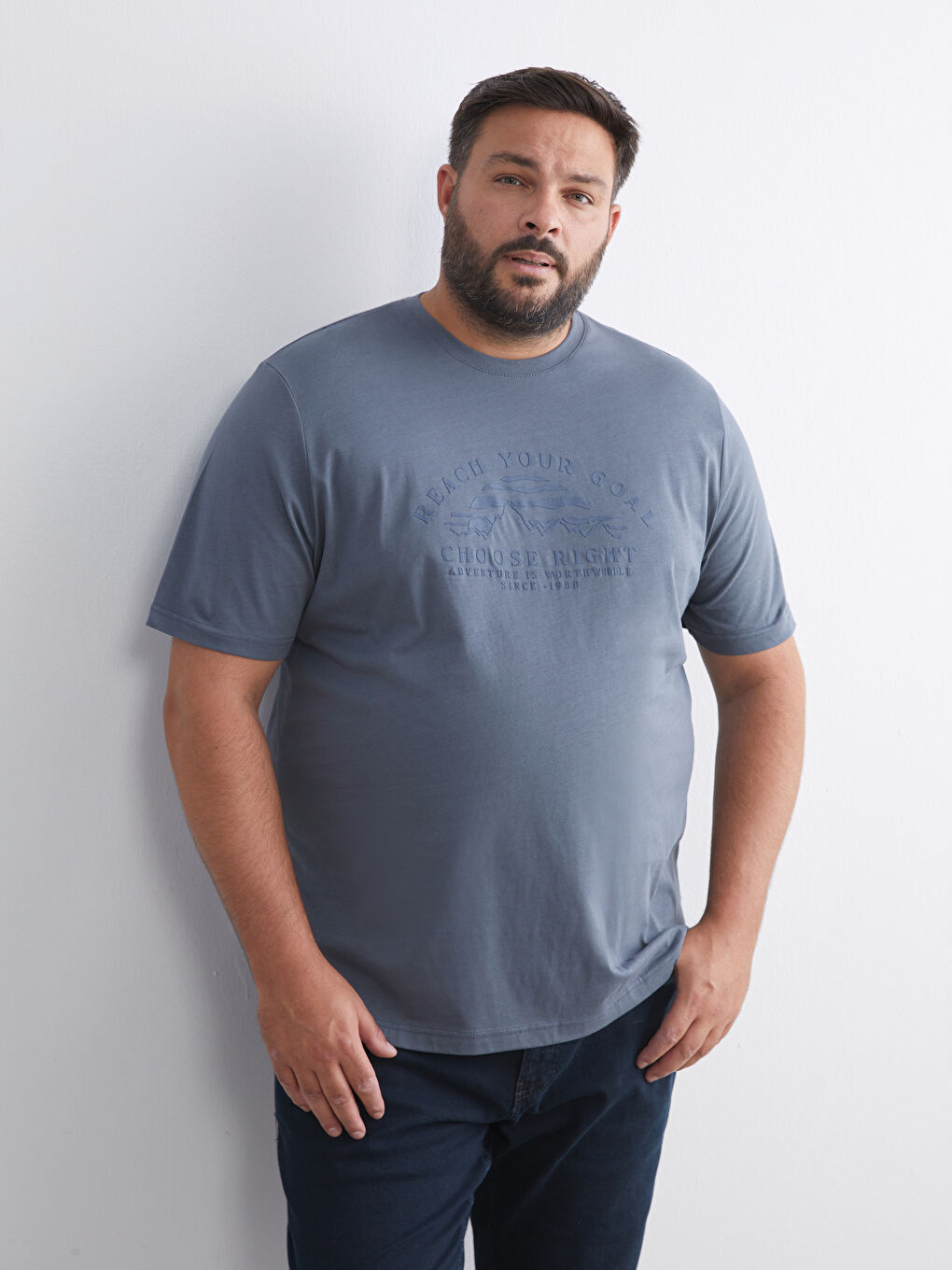 Crew Neck Printed Men's T-Shirt-1