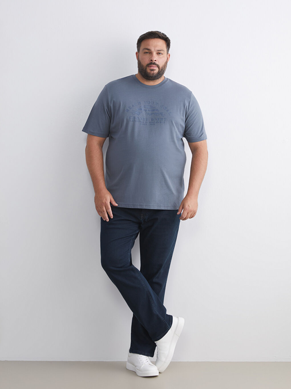 Crew Neck Printed Men's T-Shirt-5