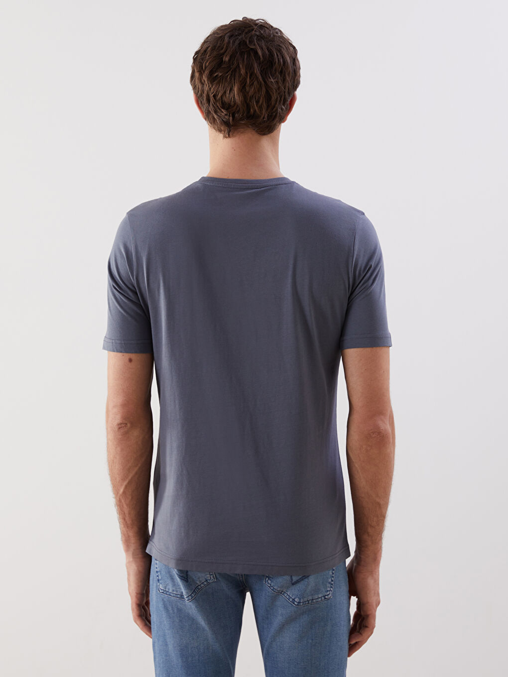 LCWAIKIKI Classic Crew Neck Printed Men's T-Shirt -W53374Z8-GZB