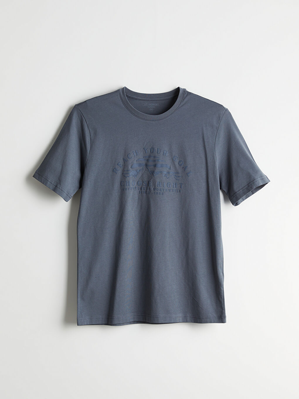 LCWAIKIKI Classic Crew Neck Printed Men's T-Shirt -W53374Z8-GZB