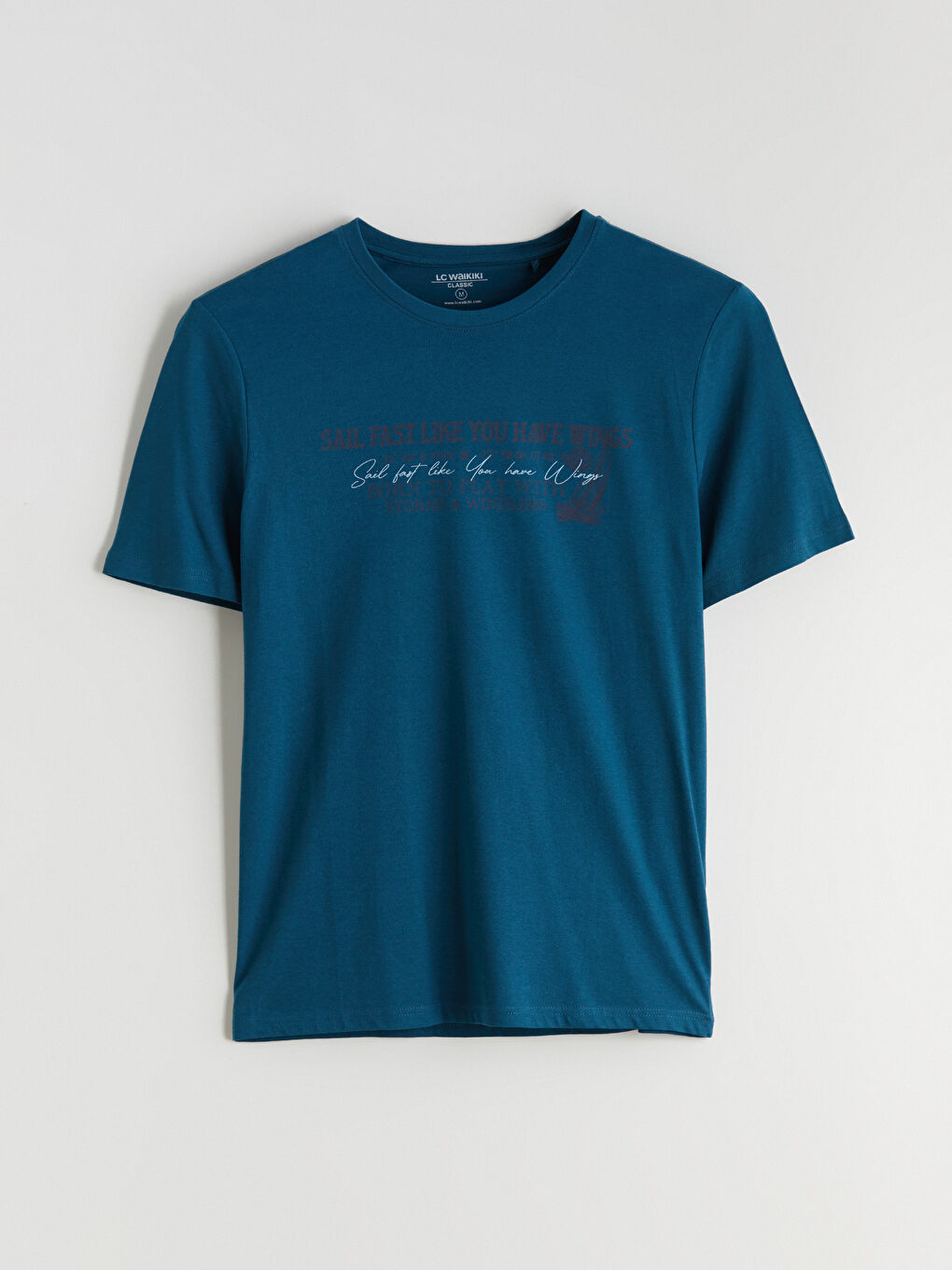 Crew Neck Printed Jersey Men's T-Shirt