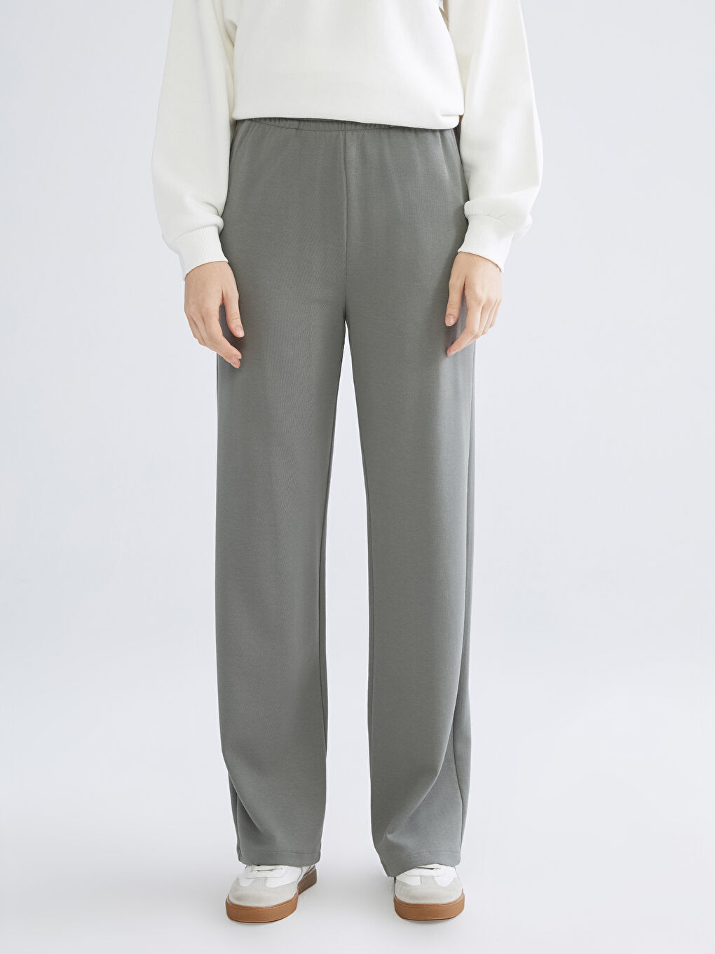 LCW Vision Women's Sweatpants with Elastic Waist -W53377Z8-H3N