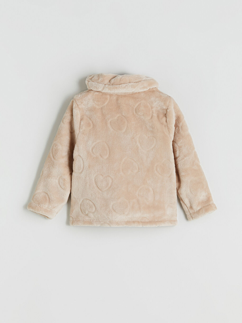 Manteau en Peluche pour Filles à Col Claudine-2