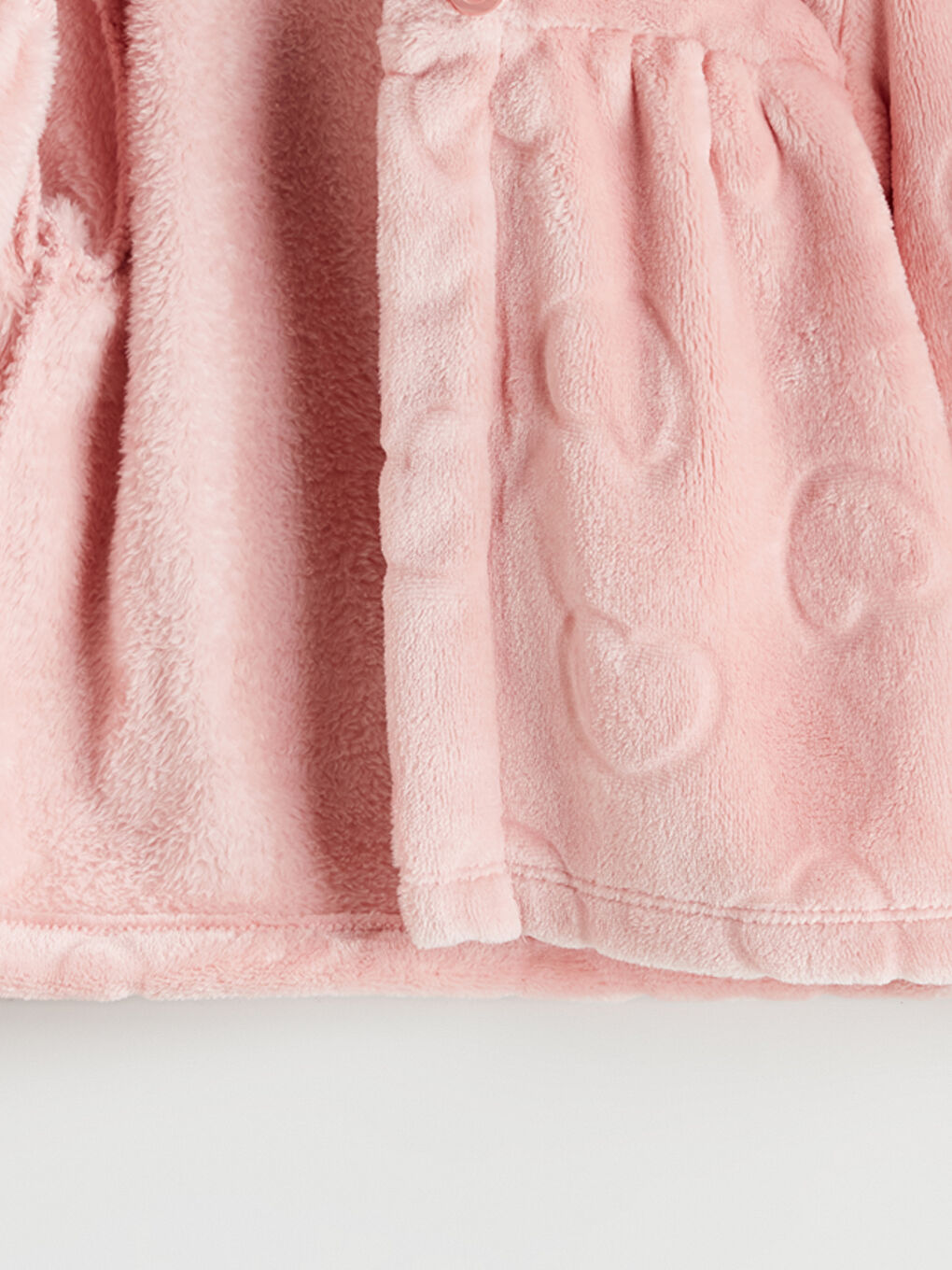 Manteau en Peluche pour Filles à Col Claudine-2