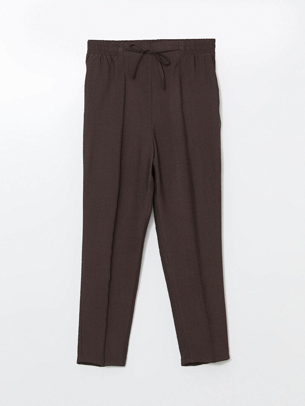 LCWAIKIKI Classic Elastic Waist Carrot Fit Women's Trousers -W53395Z8-JLD
