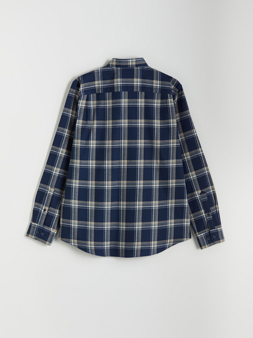 LCWAIKIKI Classic Regular Fit Long Sleeve Plaid Gabardine Men's Shirt -W53398Z8-LKQ