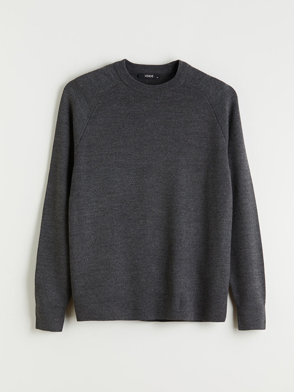 Crew Neck Long Sleeve Men's Tricot Sweater-4