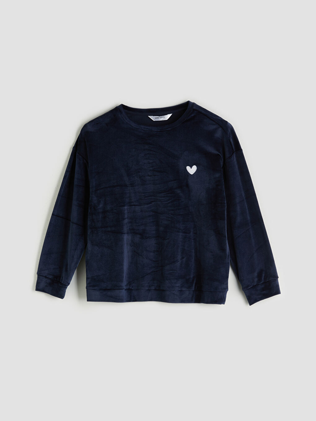 Crew Neck Embroidered Long Sleeve Women's Pyjamas Set-5