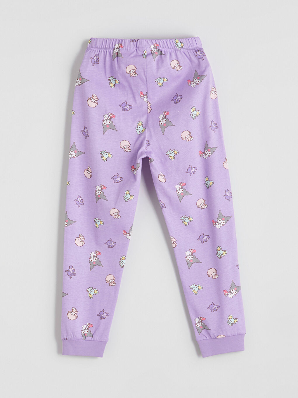 LCW Kids Crew Neck Kuromi Printed Girls' Pyjamas Set -W53412Z1-G0W