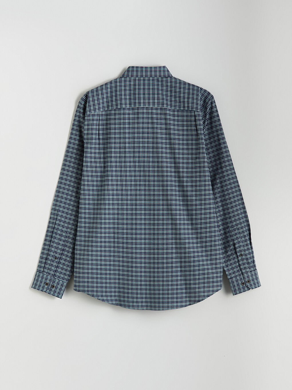 LCWAIKIKI Classic Regular Fit Long Sleeve Plaid Oxford Men's Shirt -W53415Z8-LME