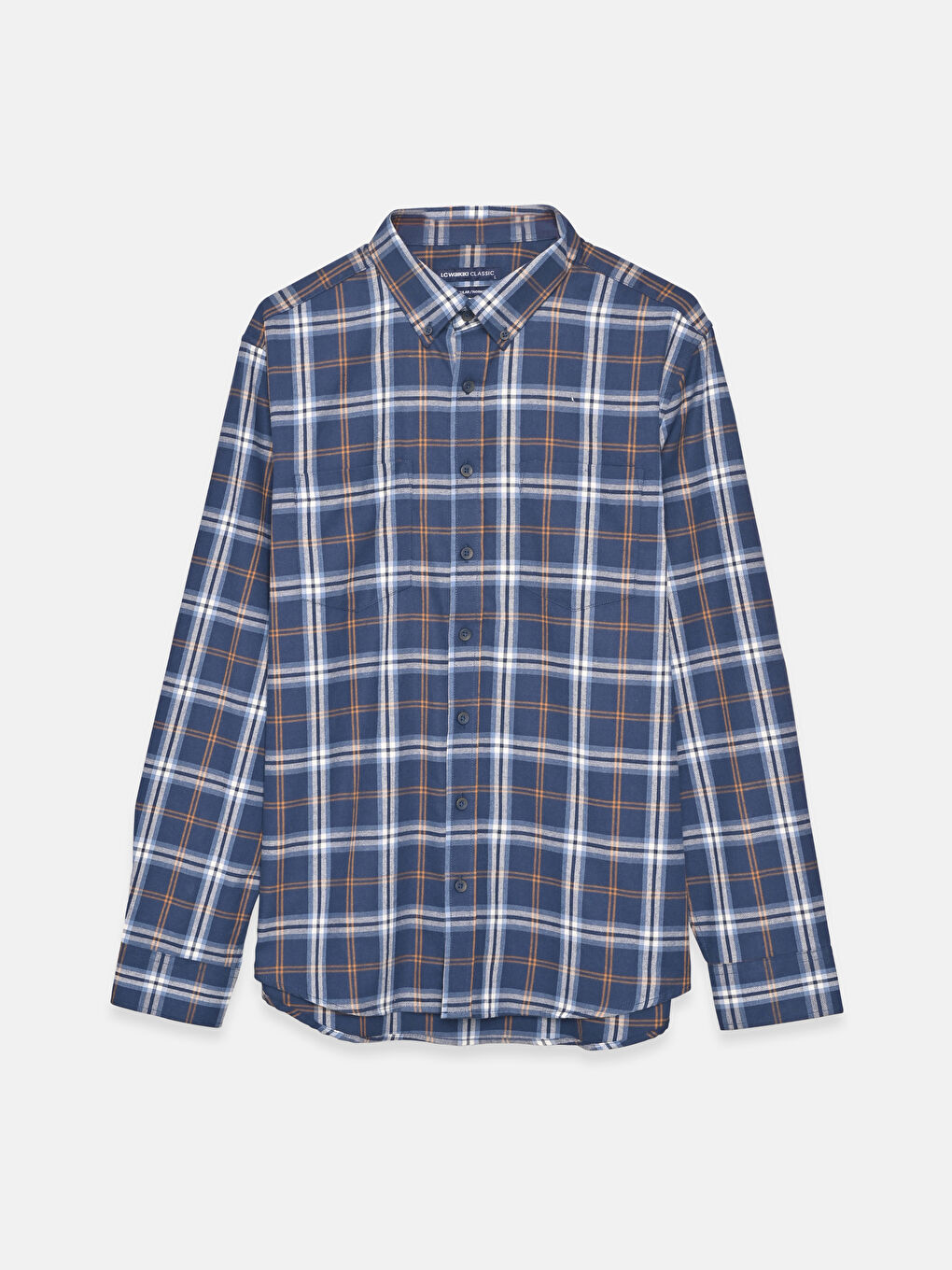 მამაკაცები ყავისფერი პერანგი-4