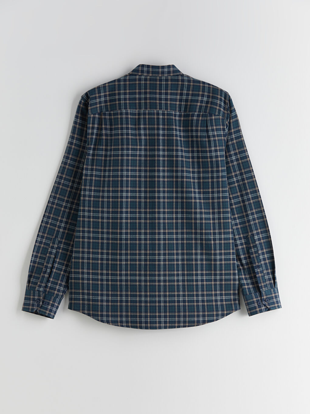 LCWAIKIKI Classic Regular Fit Long Sleeve Plaid Men's Shirt -W53417Z8-LME