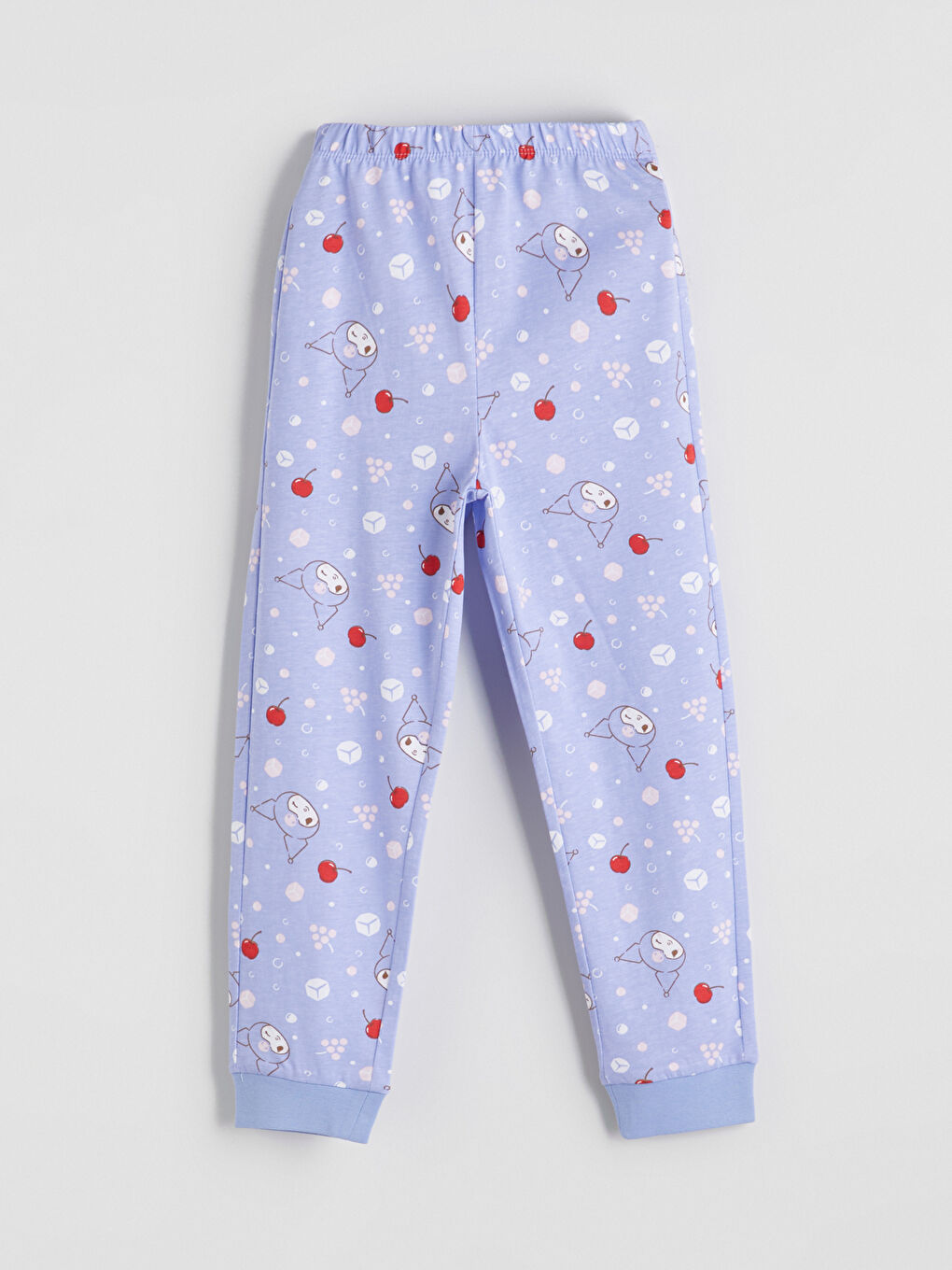 LCW Kids Crew Neck Kuromi Printed Girls' Pyjamas Set -W53423Z1-FXK