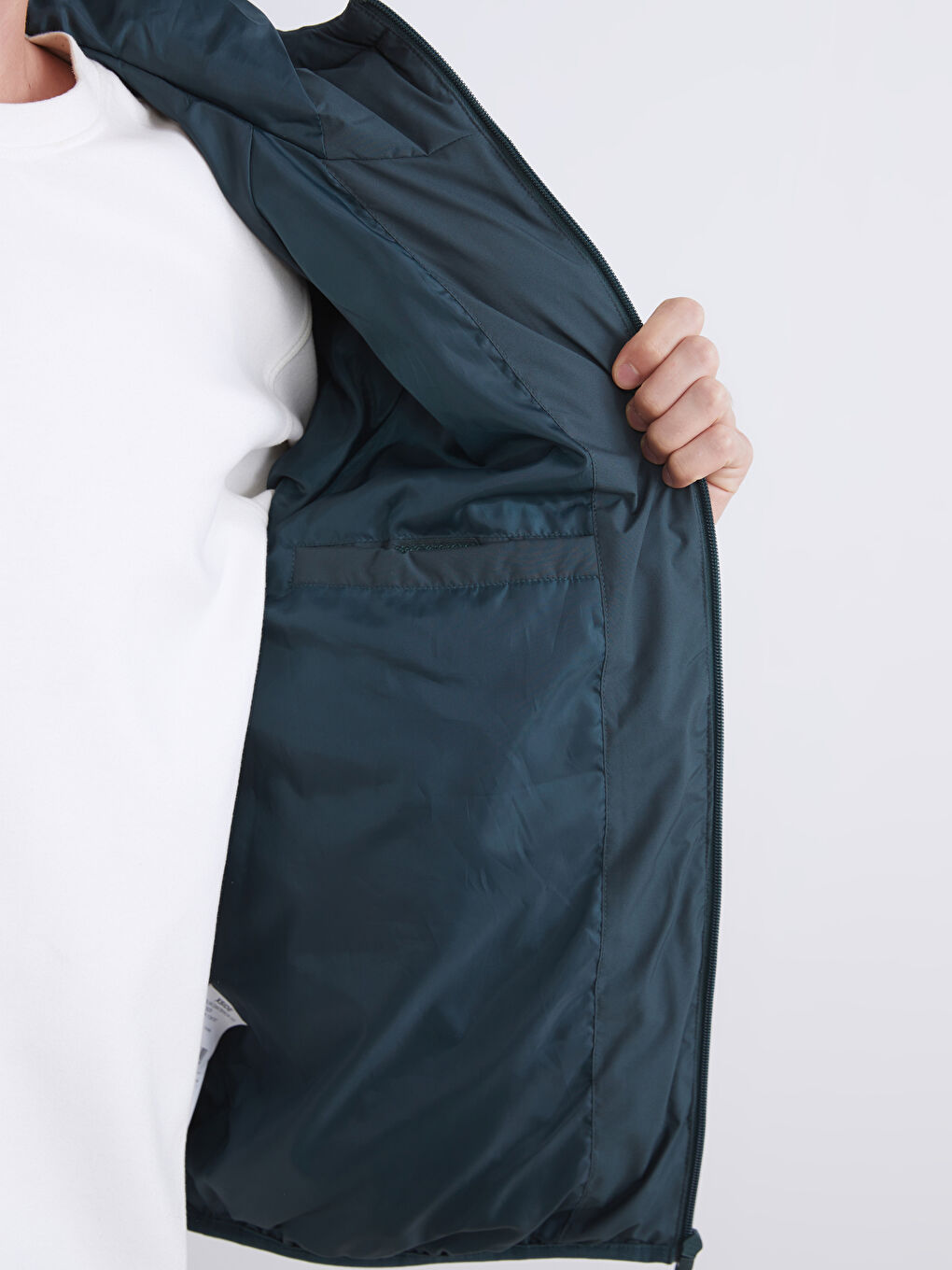 XSIDE Uski Puffer Kaput sa Kapuljačom za Muškarce -W53430Z8-ZBK