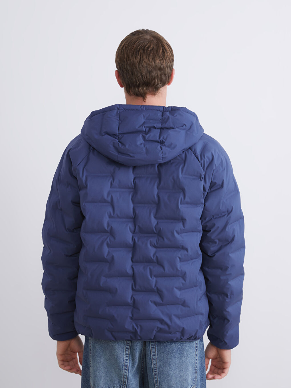 Slim Fit Hooded Men's Puffer Coat-4