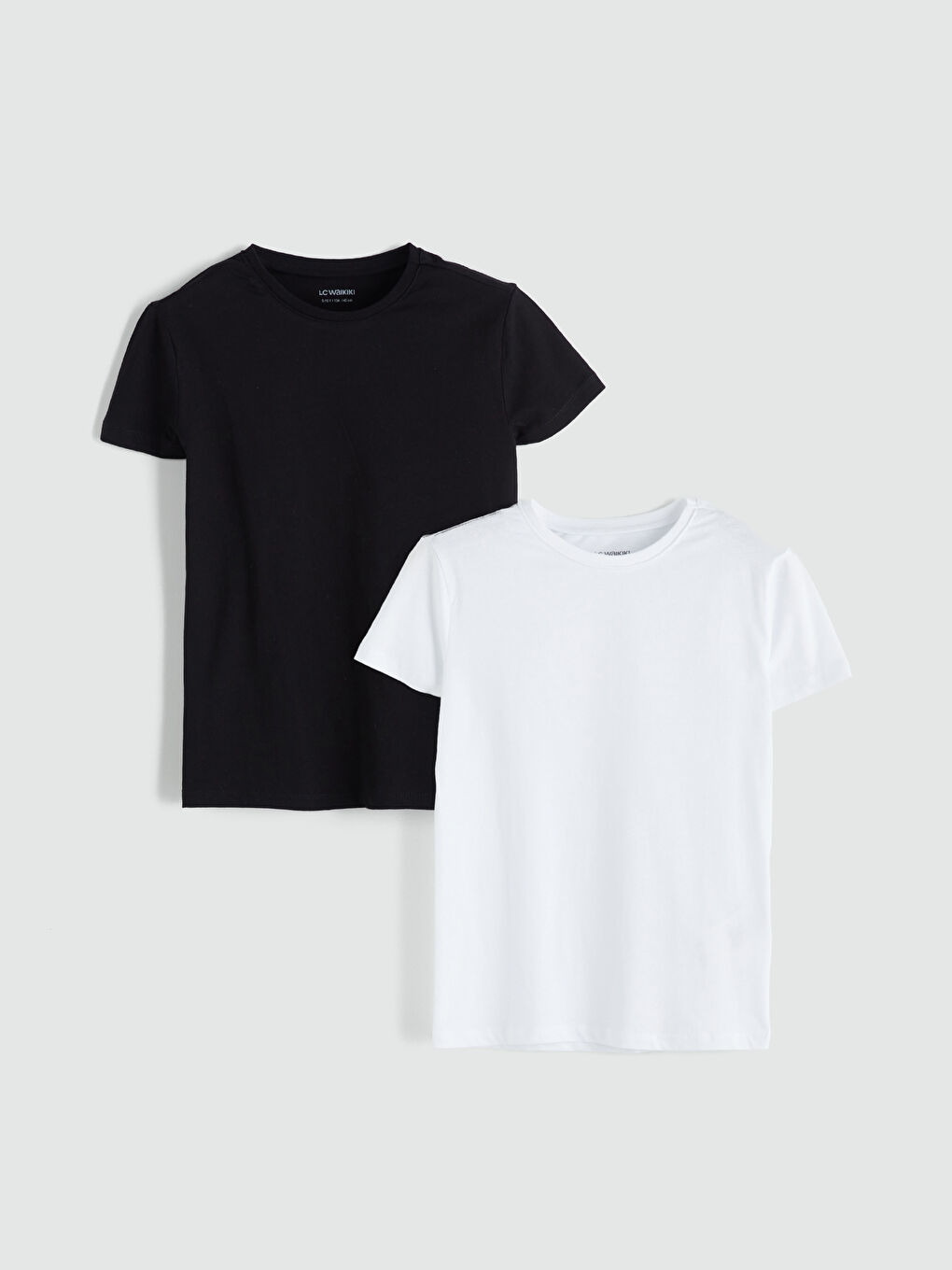 Crew Neck Girls' T-Shirt Set (2 Pieces)
