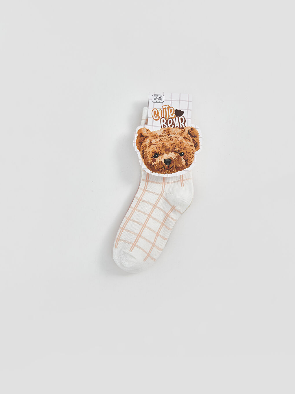 LCW DREAM Girl ECRU Ankle Socks -W53445Z4-FEQ