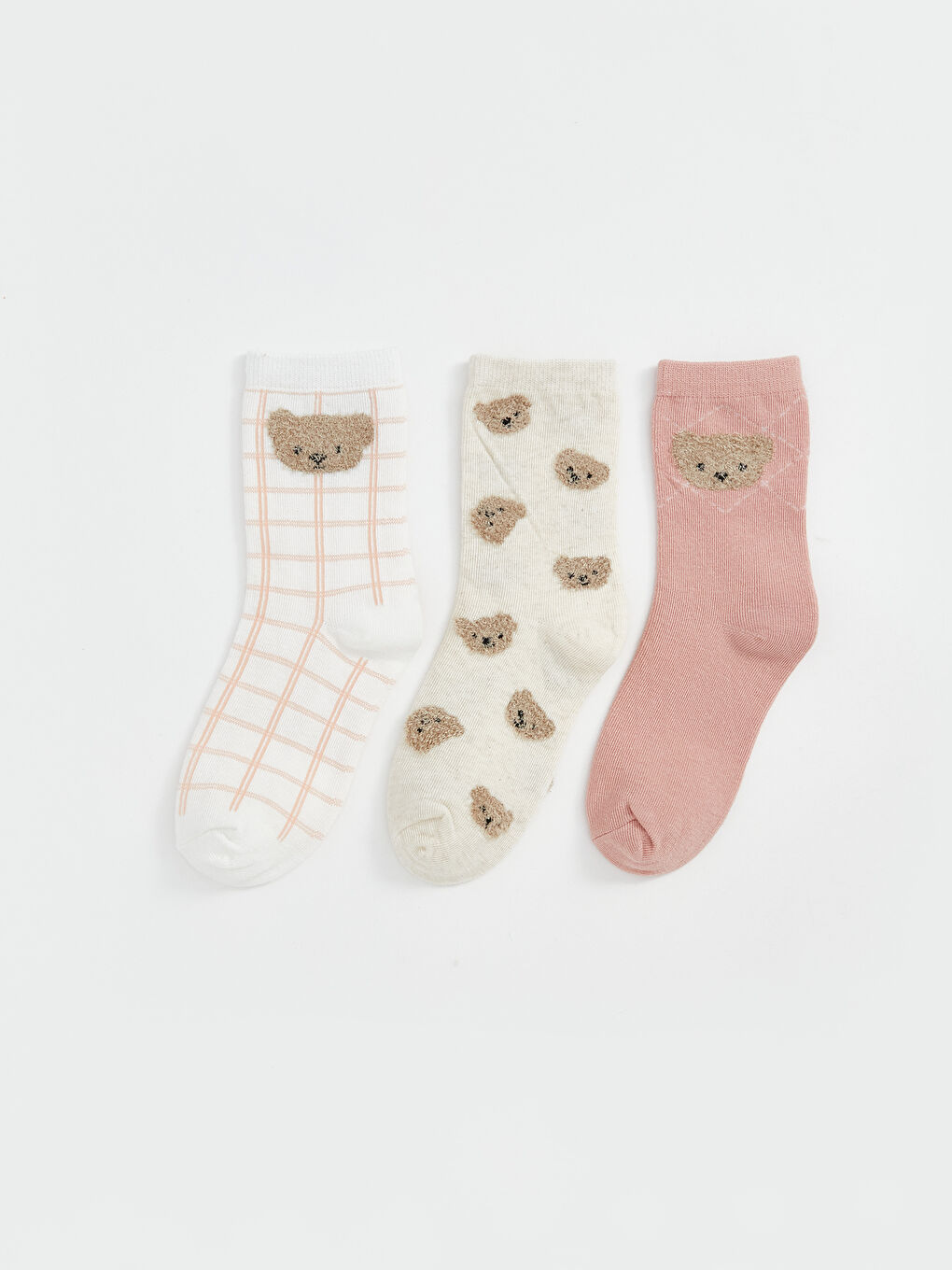 LCW DREAM Girl ECRU Ankle Socks -W53445Z4-FEQ