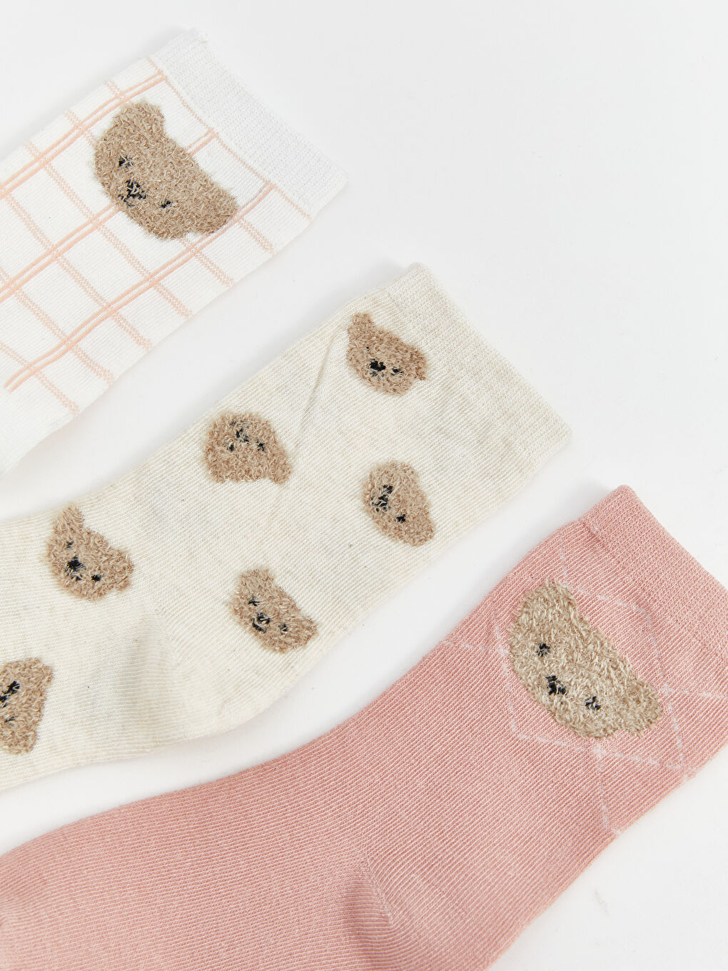 LCW DREAM Girl ECRU Ankle Socks -W53445Z4-FEQ