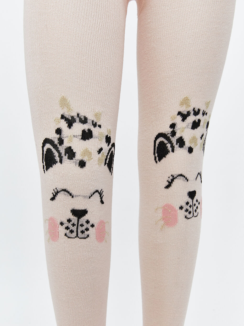 Patterned Girls' Tights 2 Pack-1