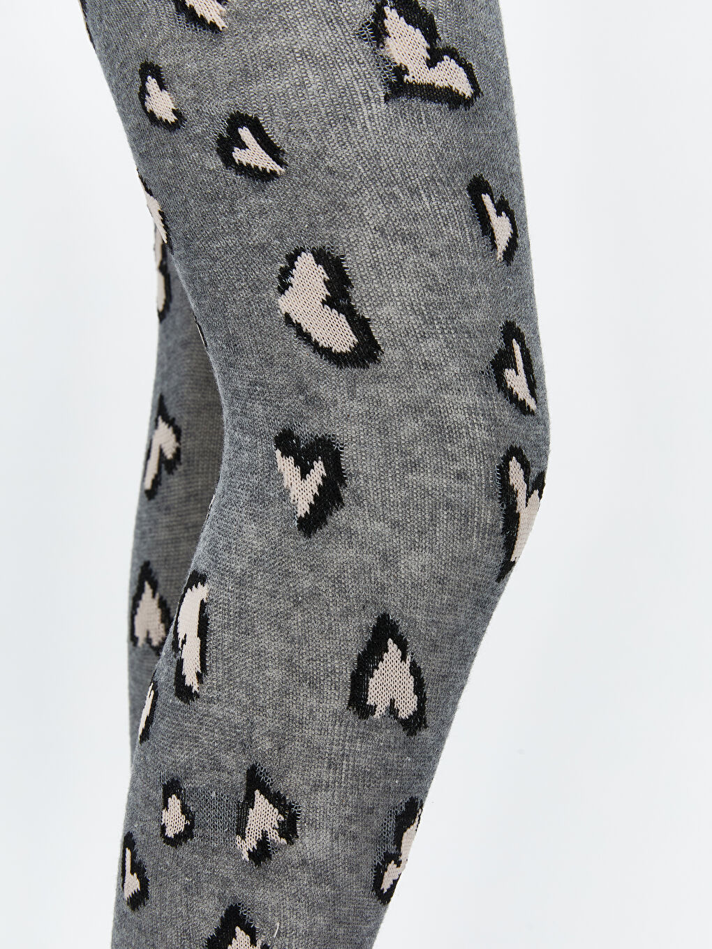 Patterned Girls' Tights 2 Pack-3