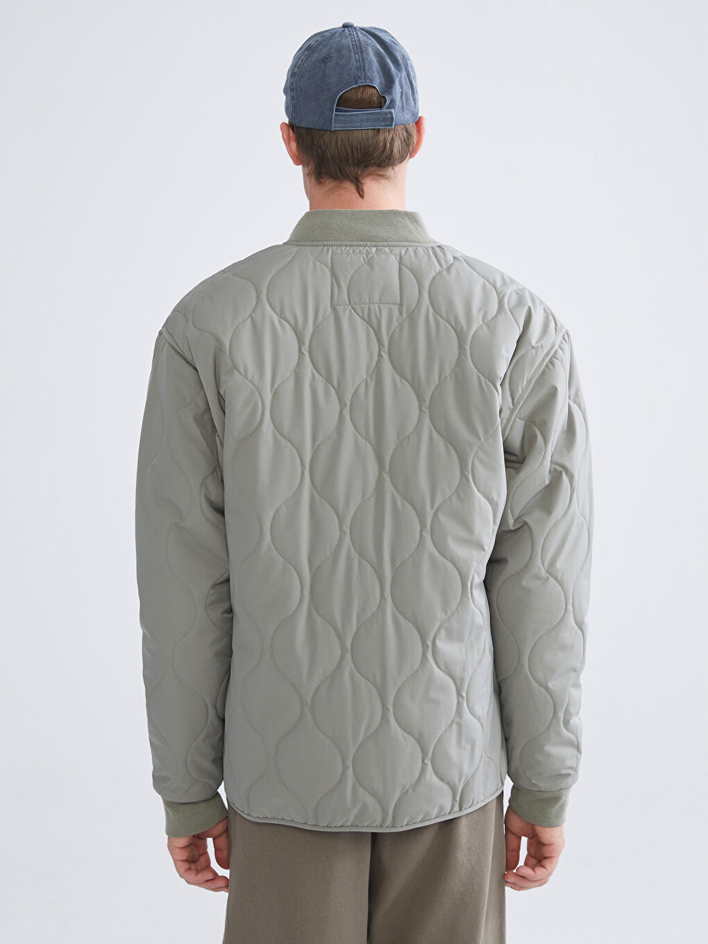 Пальто для чоловіків зі звичайною посадкою та коледжним коміром-4