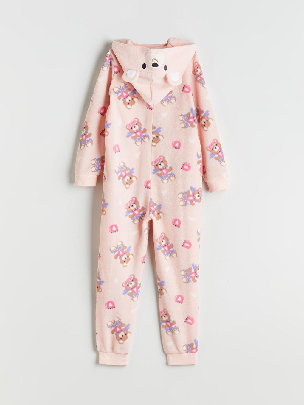Hooded Patterned Fleece Girl's Sleeping Bag-1