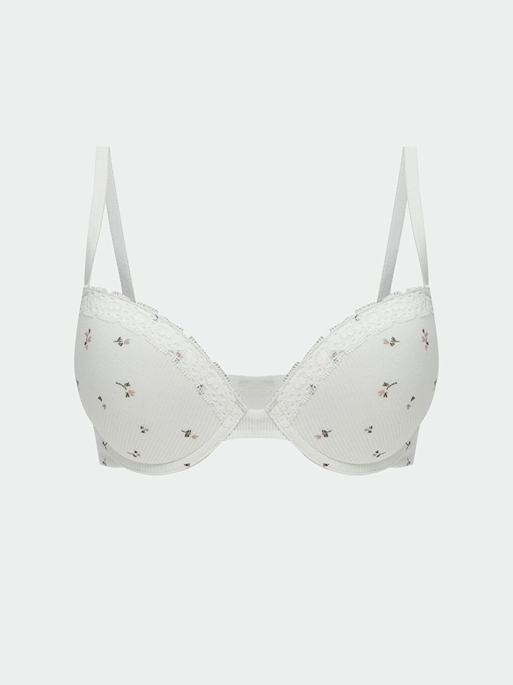 Wired Lightly Padded Floral T-Shirt Bra -W53513Z8-LRA