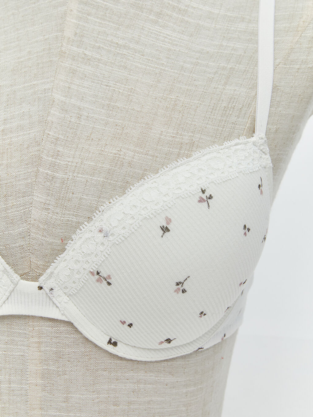 Wired Lightly Padded Floral T-Shirt Bra -W53513Z8-LRA