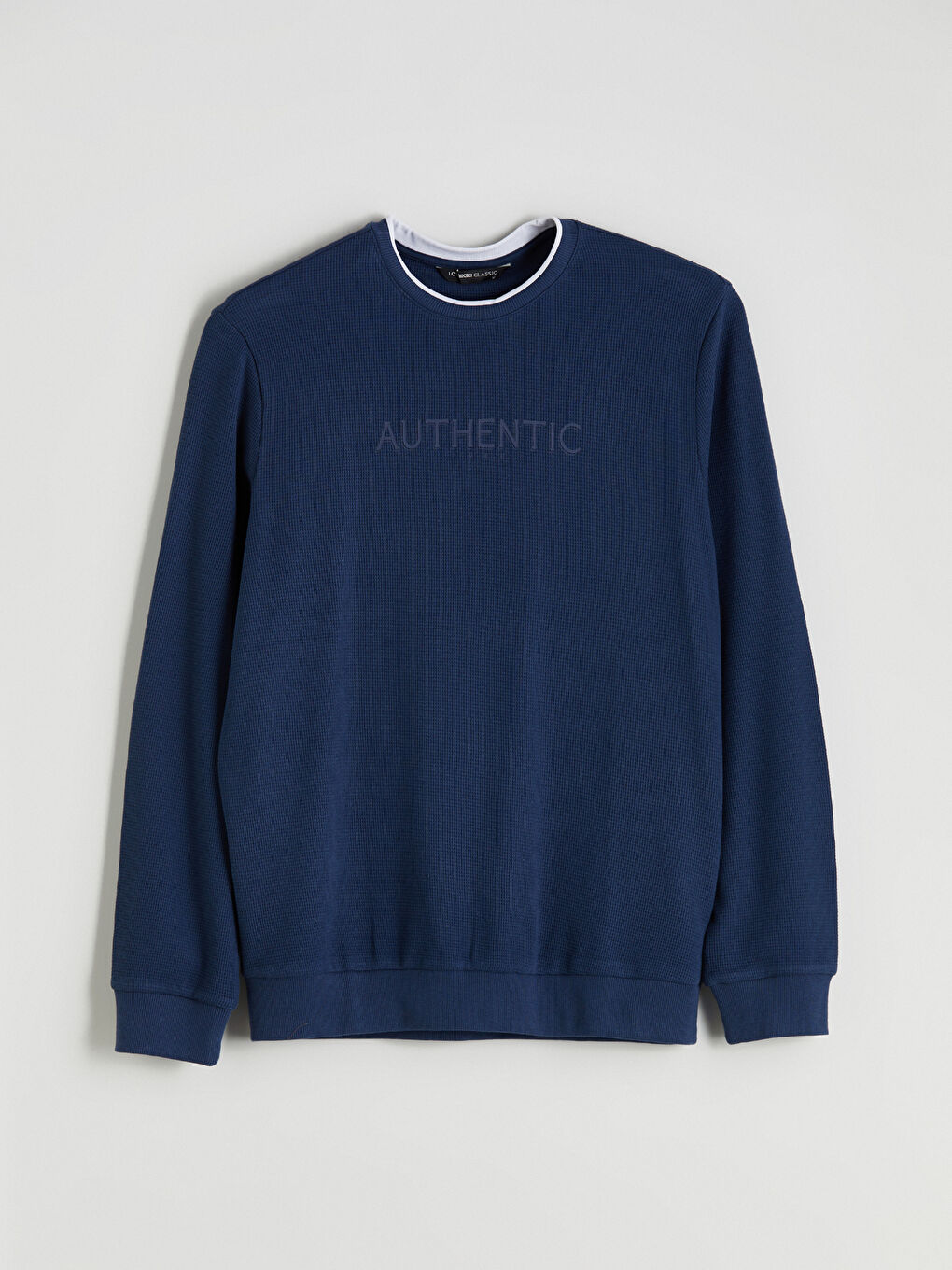 Crew Neck Long Sleeve Printed Men's Sweatshirt