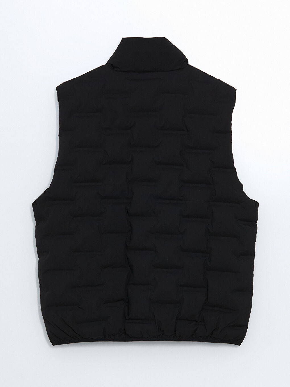 Siyah Standart Kalıp Dik Yaka Erkek Şişme Yelek-7