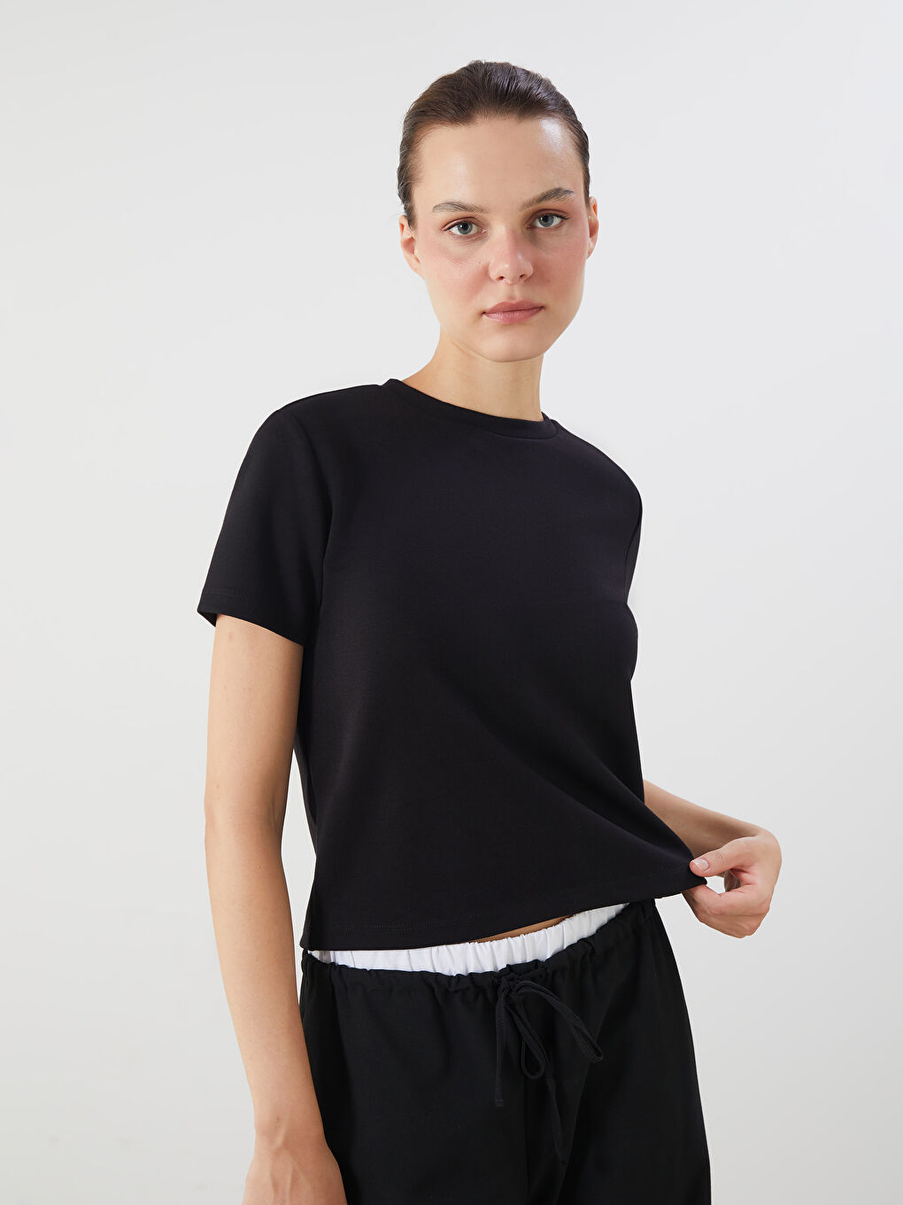 LCW Vision Crew Neck Women's T-Shirt -W53531Z8-CVL