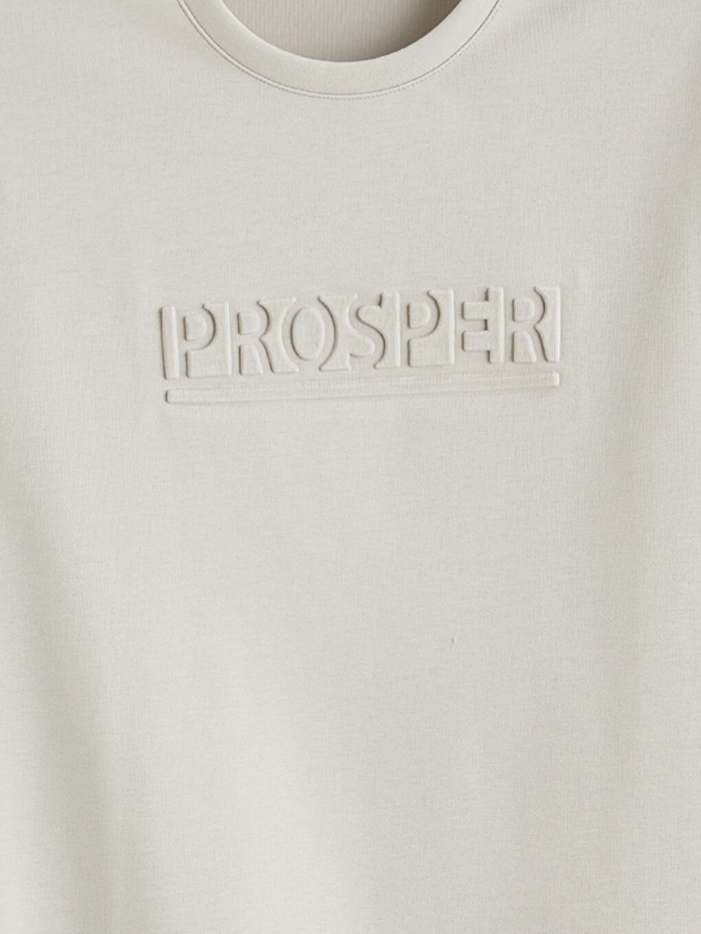 Bej Bisiklet Yaka Baskılı Erkek Sweatshirt-5