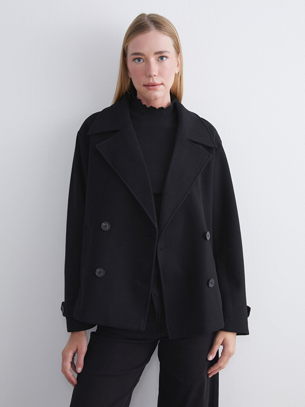 Double Breasted Women's Cachet Overcoat