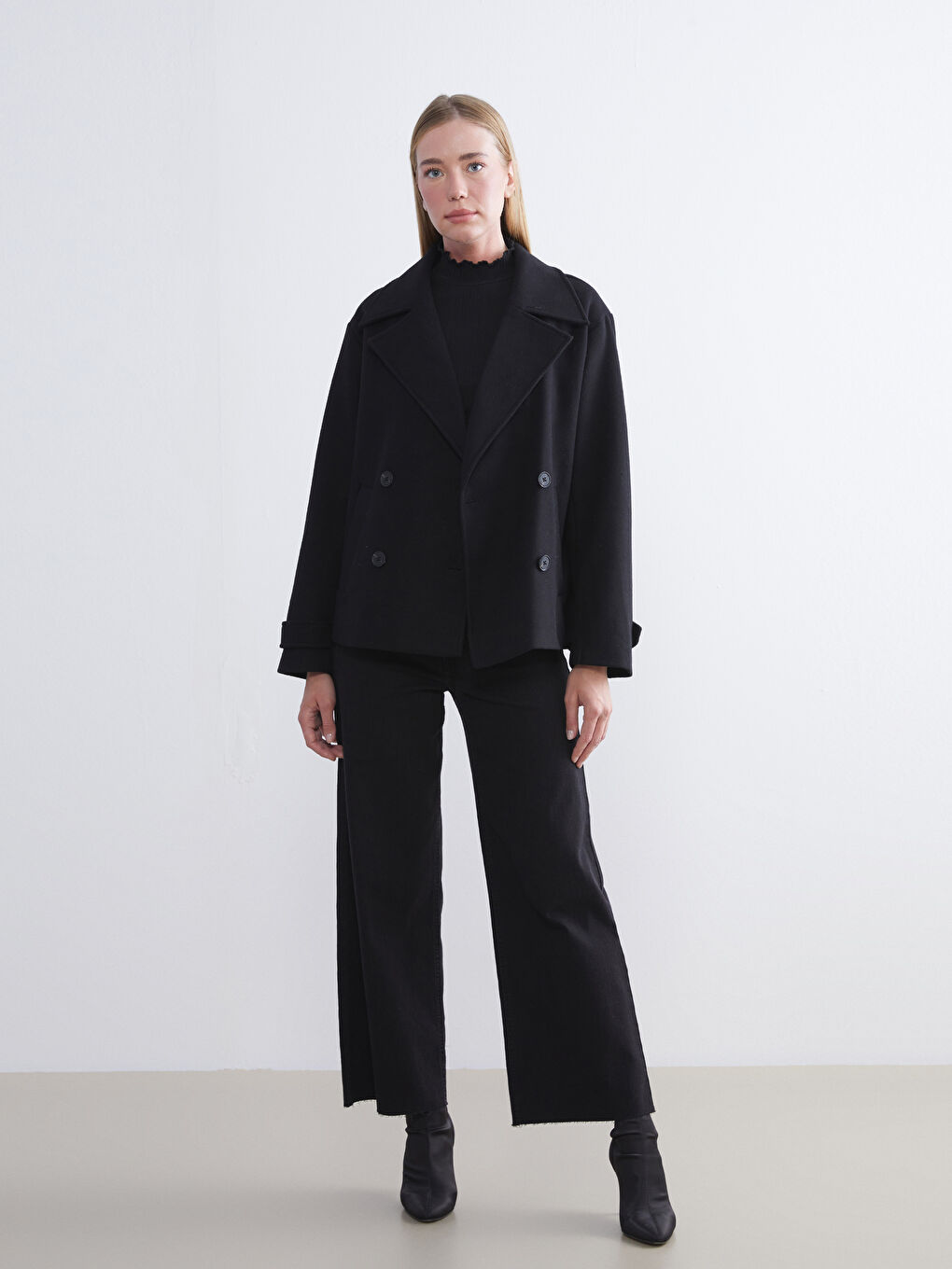 Double Breasted Women's Cachet Overcoat-1