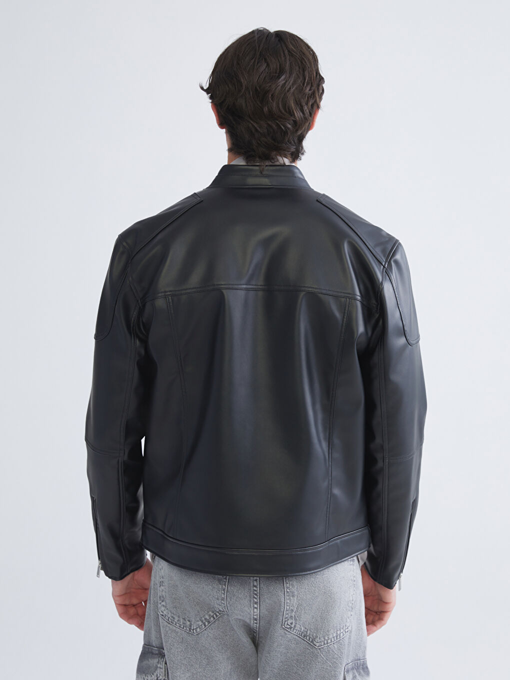 XSIDE Leather Look Men's Coat -W53562Z8-CVL