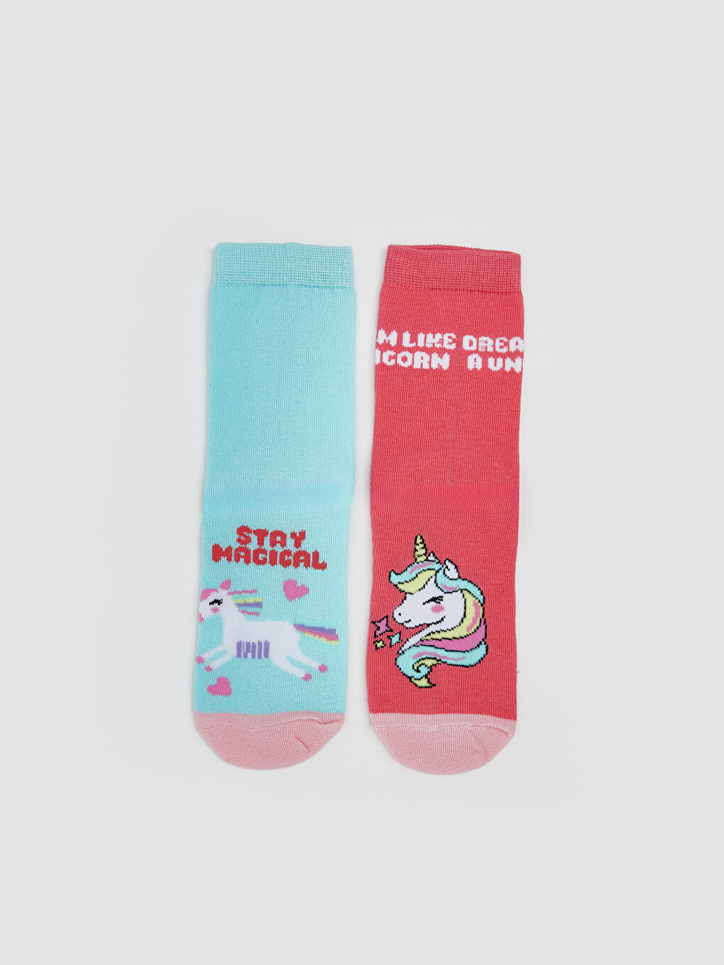 LCW Kids Patterned Girls' Ankle Socks 5 Pack -W53594Z4-QWL