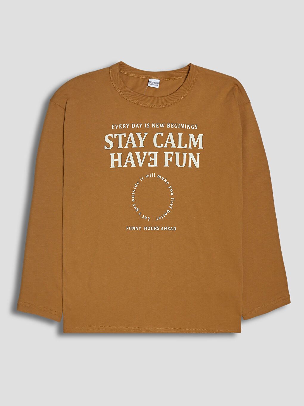 Crew Neck Printed Boys' T-Shirt