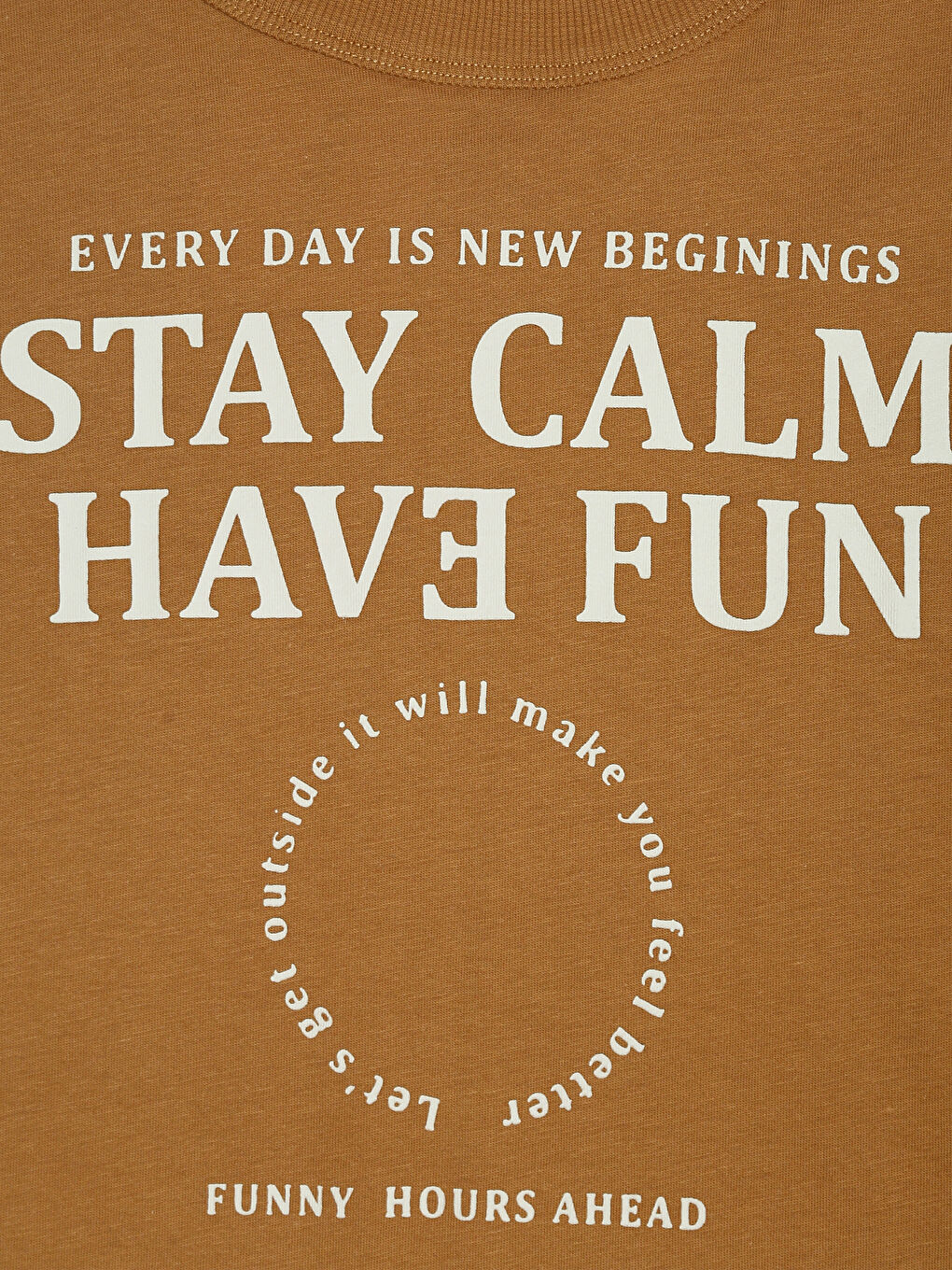 Crew Neck Printed Boys' T-Shirt-2