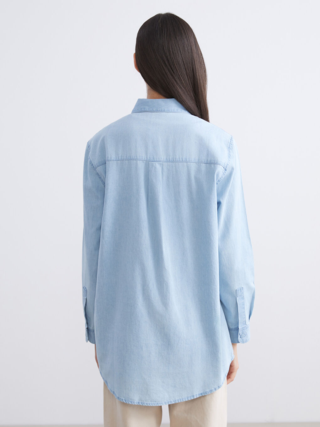 Loose Fit Women's Shirt Tunic-3
