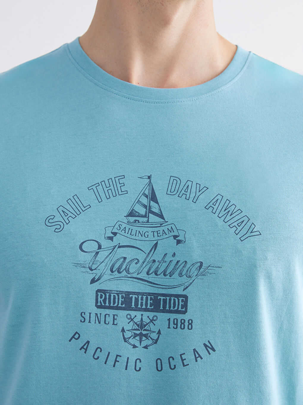 Crew Neck Printed Men's T-Shirt-2
