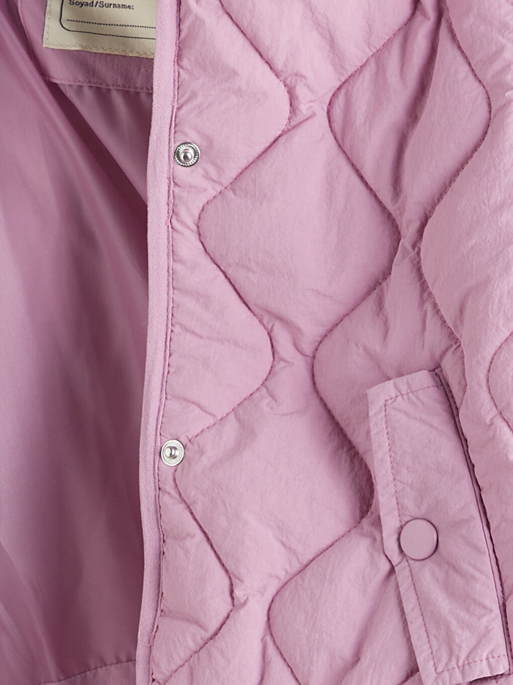 Hooded Quilted Patterned Girls' Coat-2