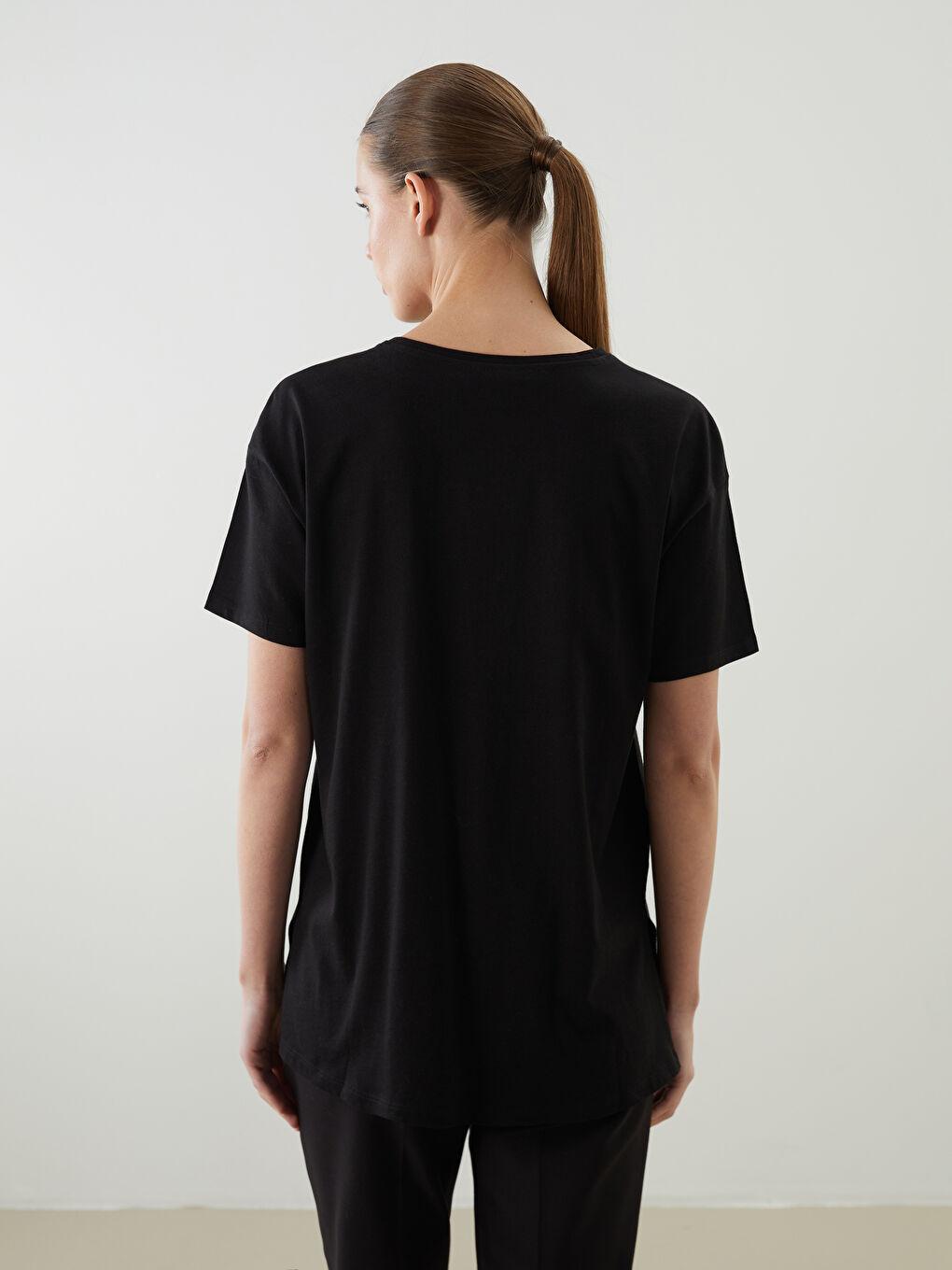 LCWAIKIKI Classic Crew Neck Printed Women's T-Shirt -W53655Z8-CVL
